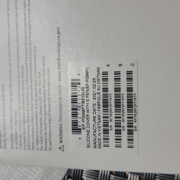 Original Samsung Galaxy S21 Ultra Silicone Cover with S-Pen - Picture 2 of 2